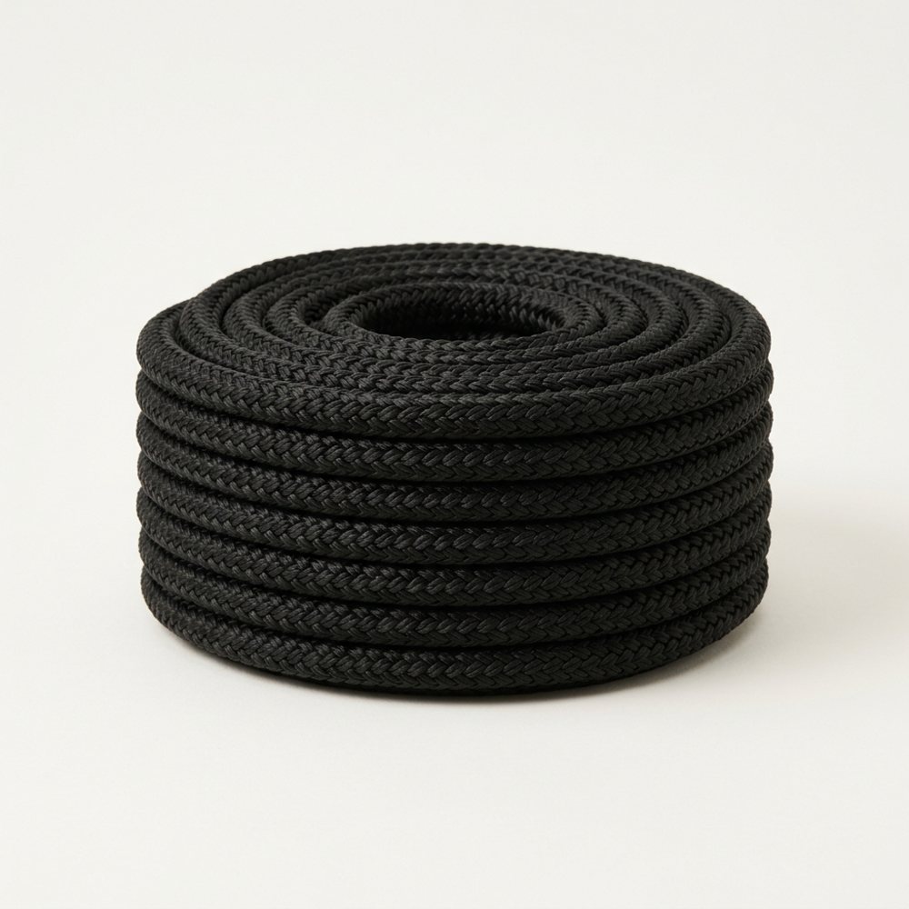 Black Mooring / Anchor Rope, 10 mm × 30 m